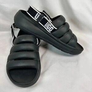 UGG Sport Yeah Beach Slides Size 6 Men Slide Slip On Black Athletic Unisex